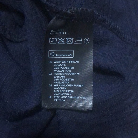 H&M Navy Fit and Flare Dress XS - Picture 5 of 5